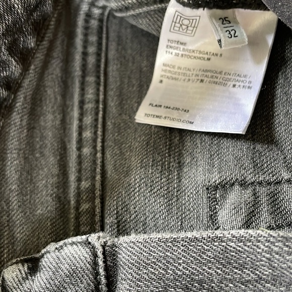Toteme Flair Fit Crop Jeans EUC - Picture 4 of 5